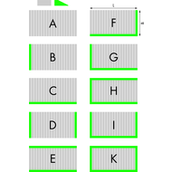 Holzlaufrost Breite: 900mm Reihen 3 3,5 cm hoch